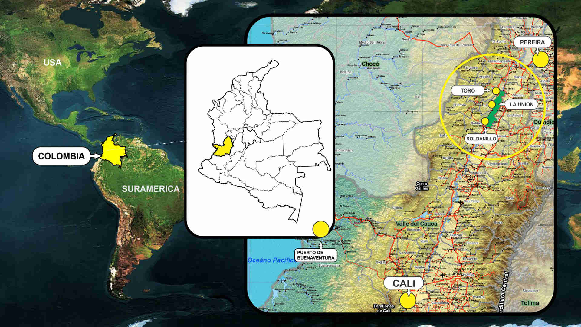 Mapa con la ubicación del territorio cubierto por ASORUT
